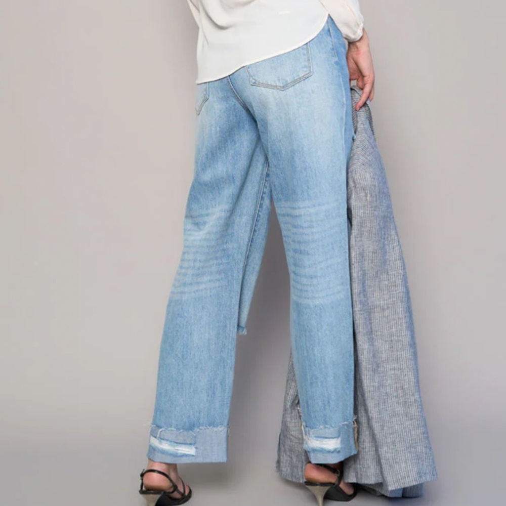 Free Nation Insane Gene Crossover Waist Straight Leg denim jeans - Picture 9 of 12